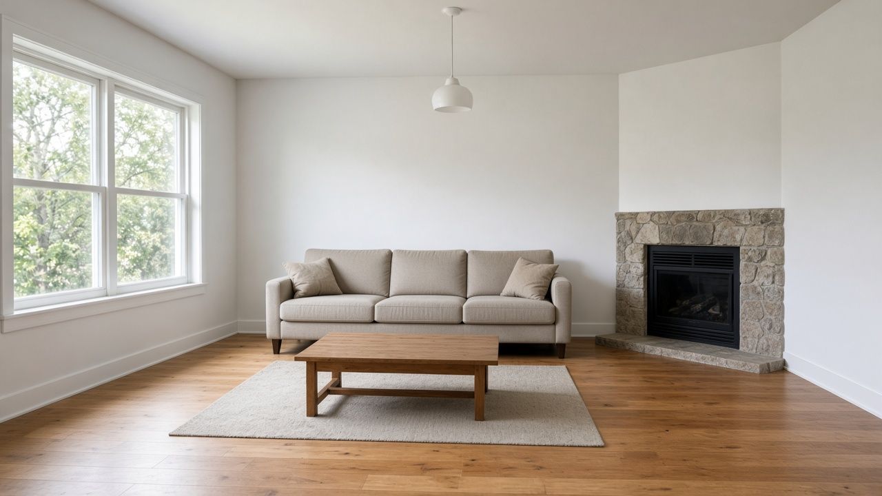 Living room, Before / After
