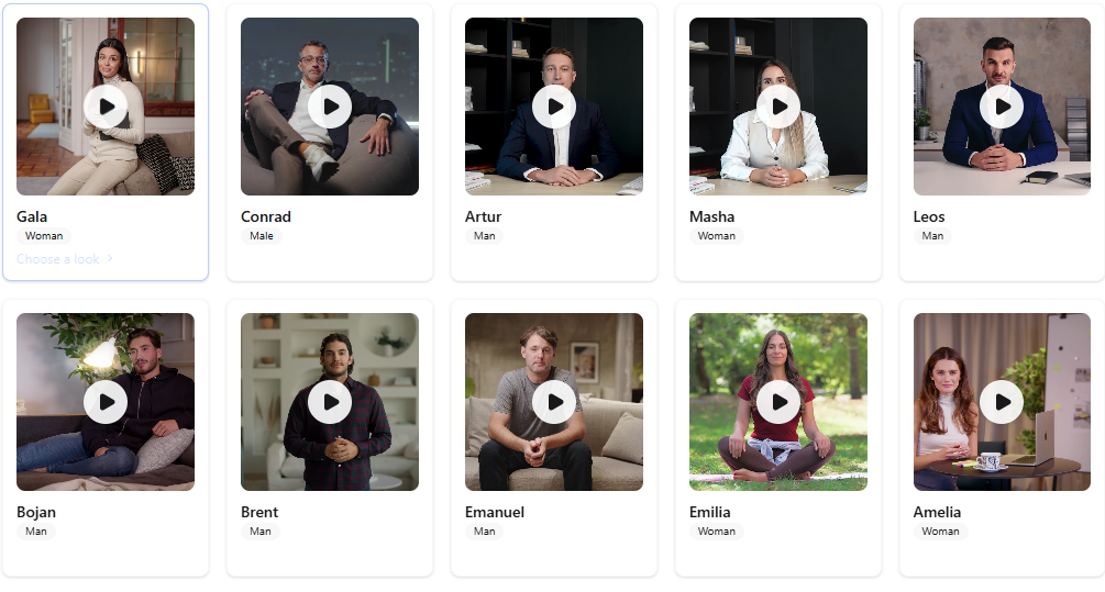 Add voices, avatars, subtitles, music