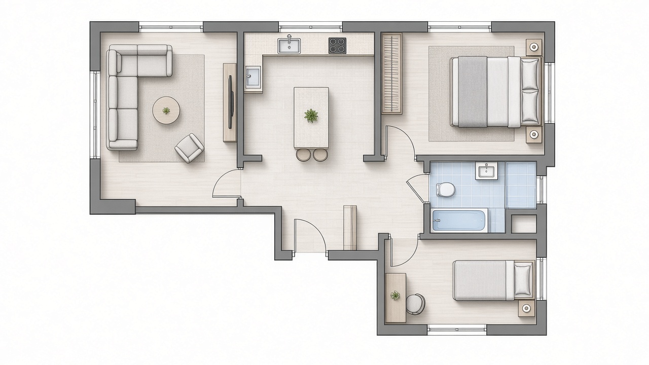 From planimetry to lived-in rooms